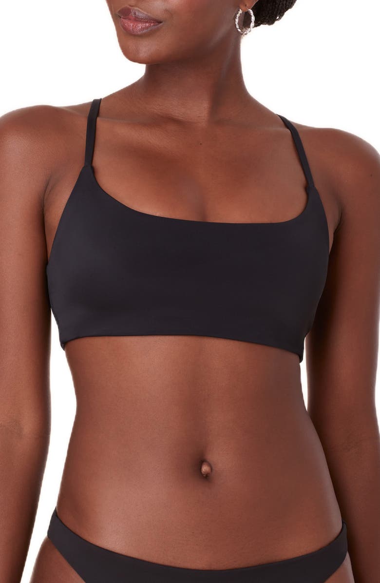 Andie The Maui Bikini Top, Main, color, Black