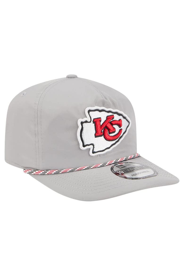 Men's New Era Gray Kansas City Chiefs Rope 19TWENTY Hat, Alternate, color, Gray