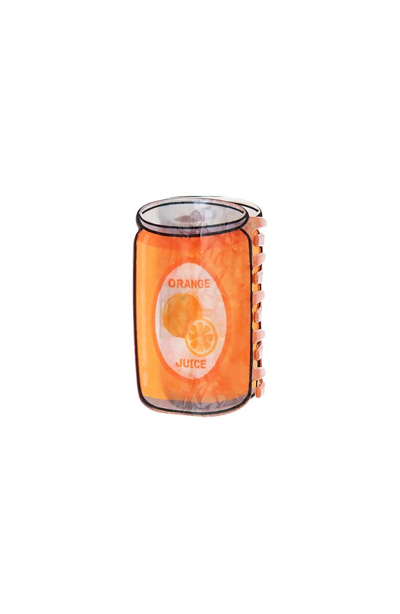 BY ADINA EDEN Orange Soda Can Claw Clip, Main, color, Orange