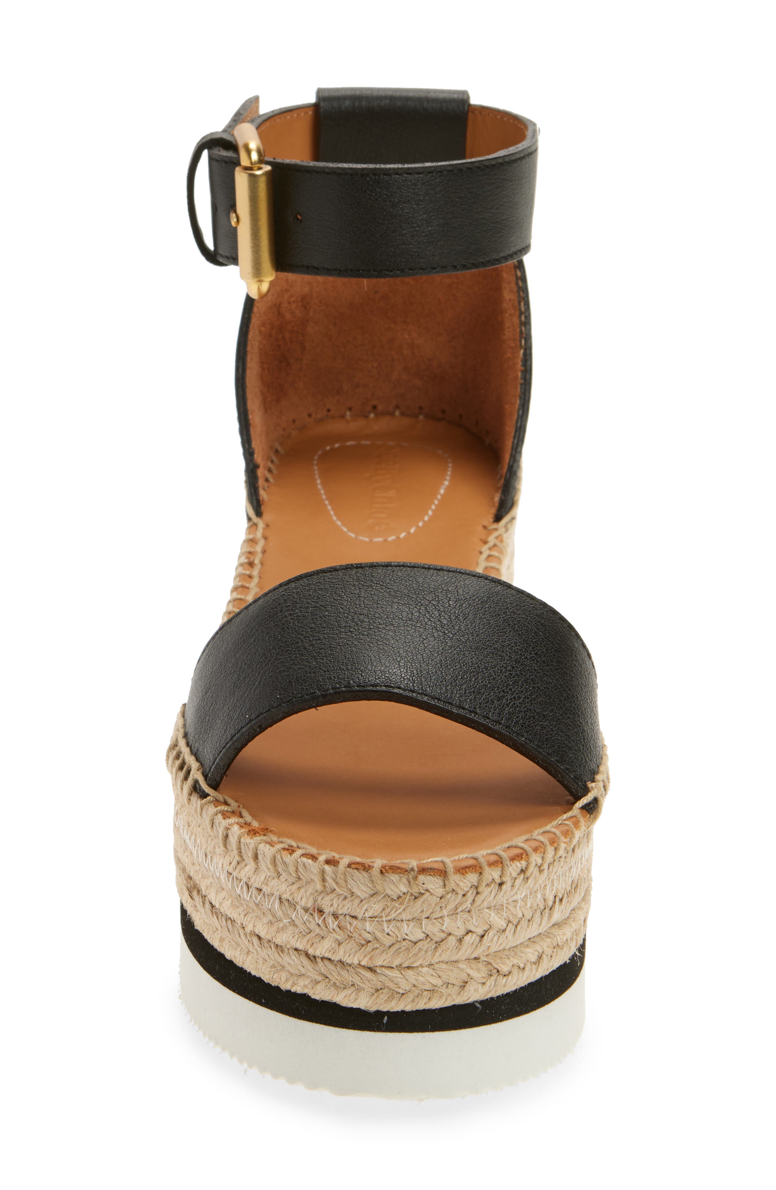 See by Chloé Glyn Espadrille Platform Sandal, Alternate, color, Black