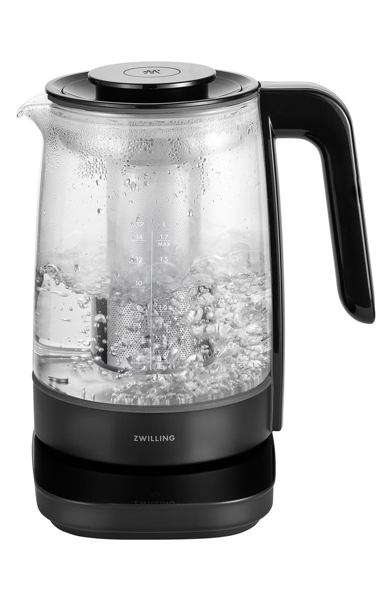 ZWILLING Enfinigy Electric Glass Kettle, Alternate, color, Black