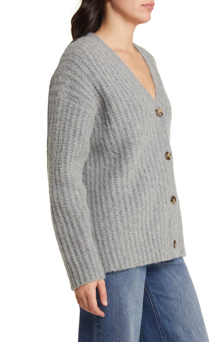 Nordstrom Rib Cozy Cardigan, Alternate, color, 