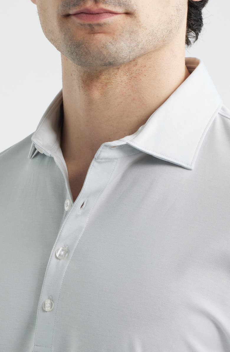 johnnie-O Elba Top Shelf Cotton Blend Piqué Polo, Alternate, color, Light Gray