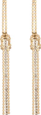 Ettika Knotted Duster Linear Drop Earrings