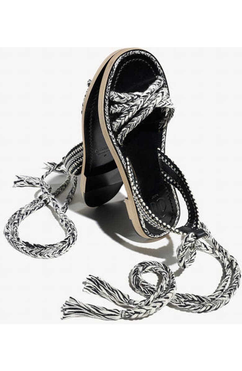 Amambaih Graciela Sandals, Alternate, color, Ivory-Black