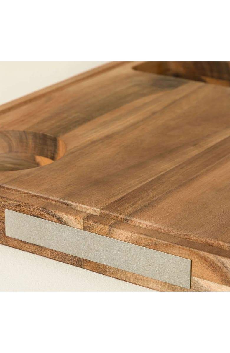 Uncommon Goods Kitchen Wiz Cut & Prep Board by Gardinnovations, Alternate, color, Acacia Wood