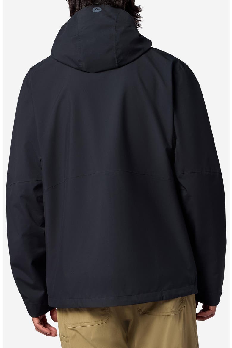 PreCip® Eco Pro Waterproof Hooded Jacket, Alternate, color, BLACK