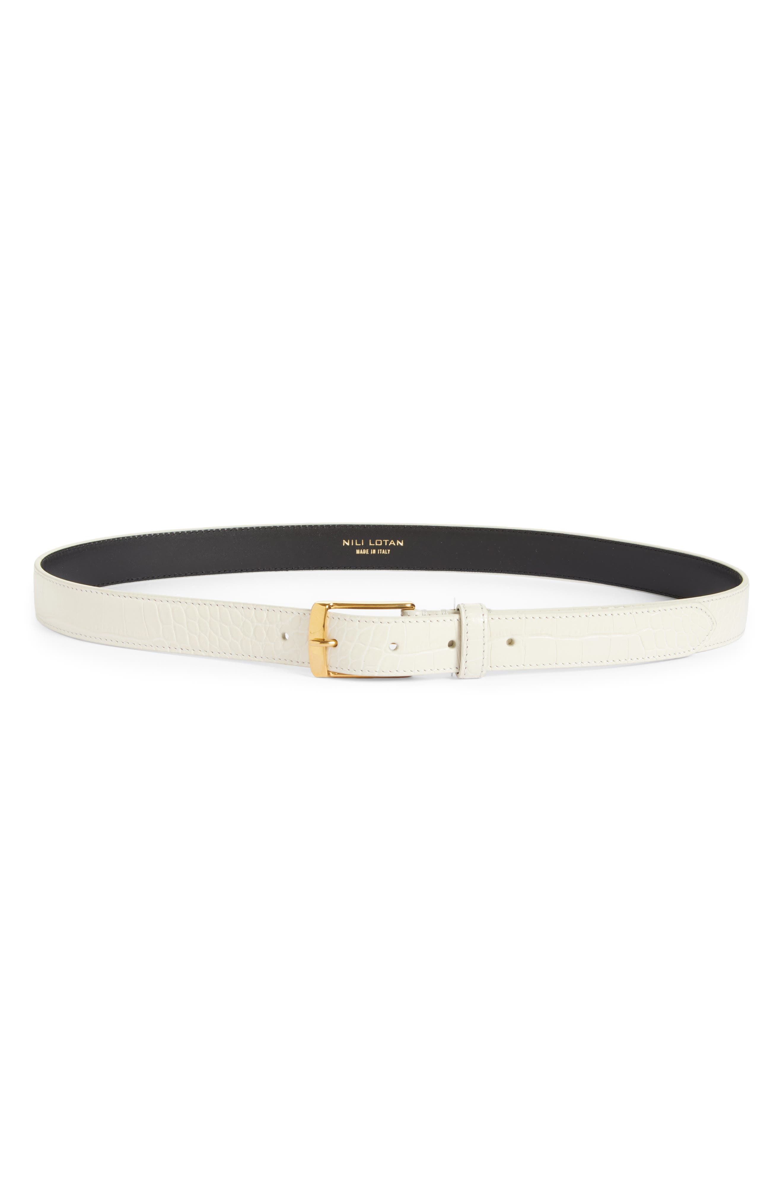 IVORY W/ GOLD BUCKLE