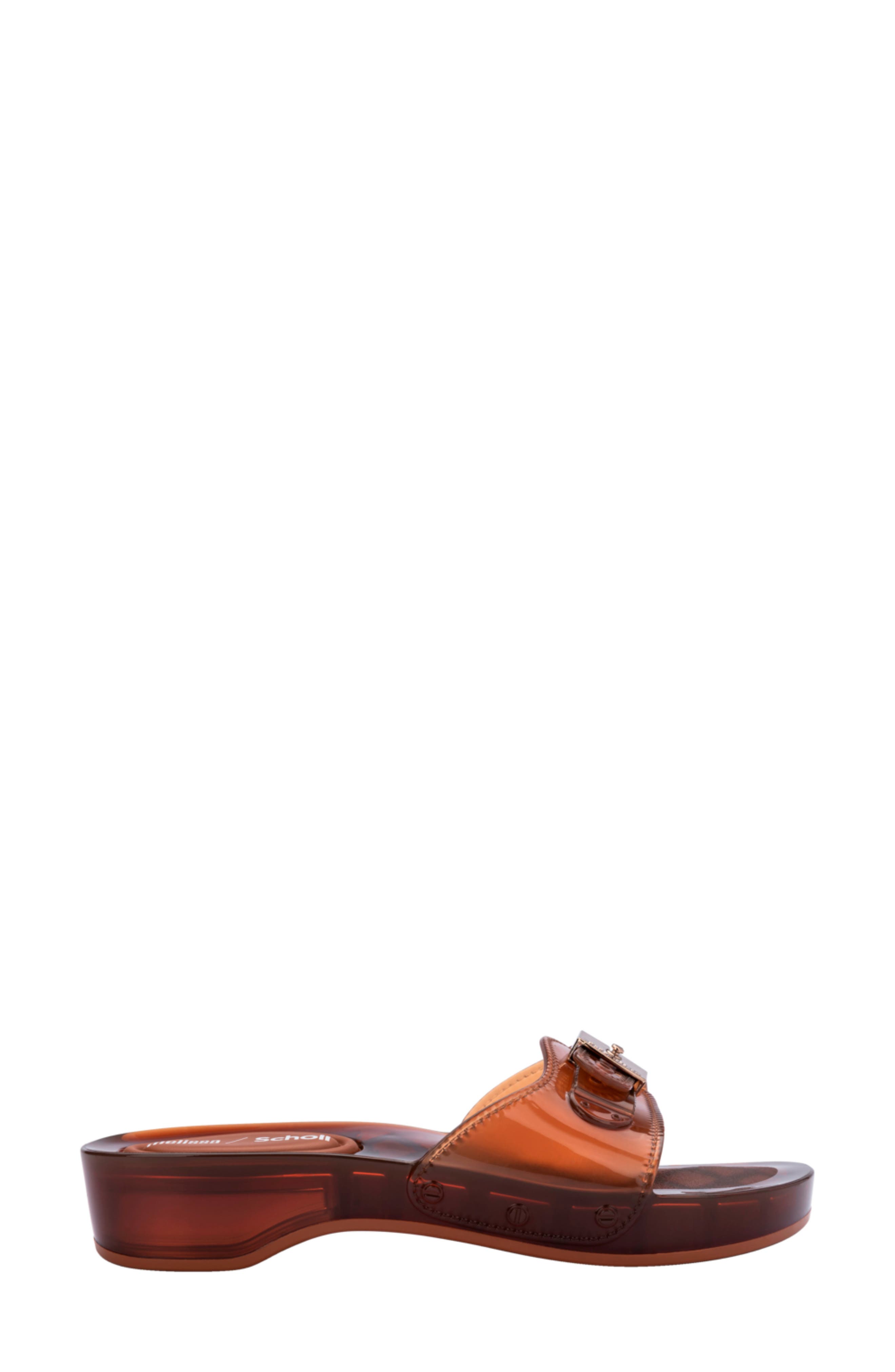 x Scholl Pescura Platform Slide Sandal, Alternate, color, CLEAR BROWN