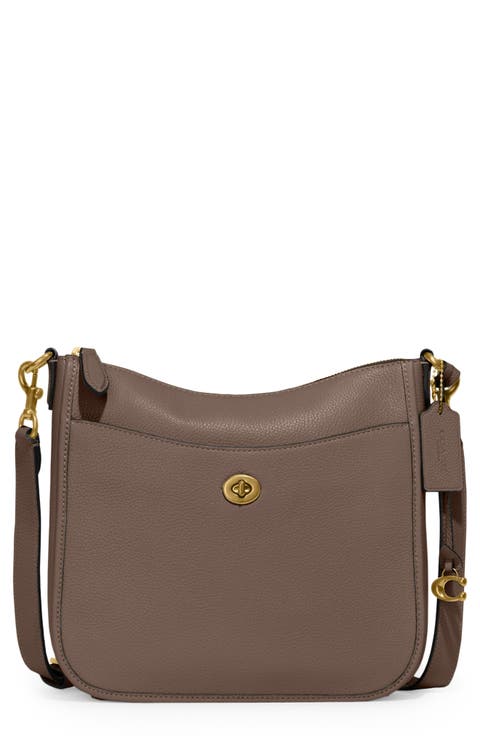 Chaise Pebbled Leather Crossbody Bag