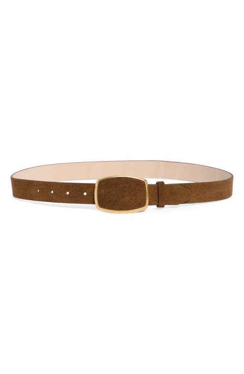 Wyatt Inlay Suede Belt