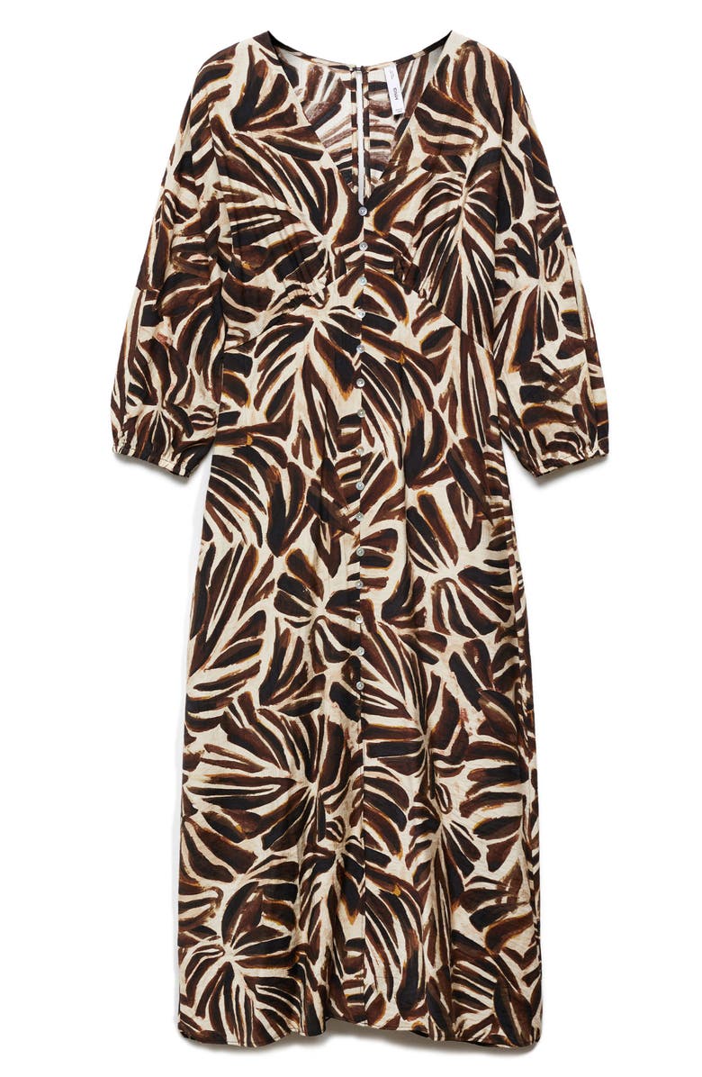 MANGO Claudie Button Front Dress, Alternate, color, 