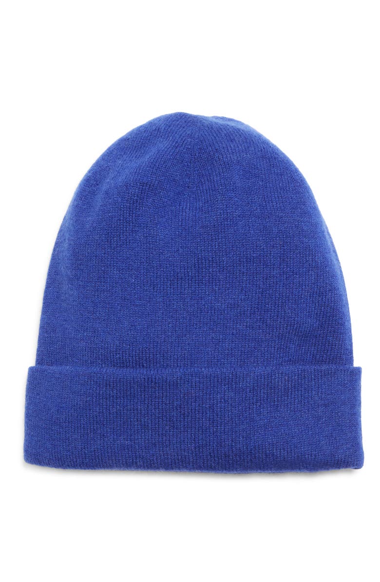 Johnstons of Elgin Braemar Cashmere Beanie, Main, color, Sd5326 Ronay Blue