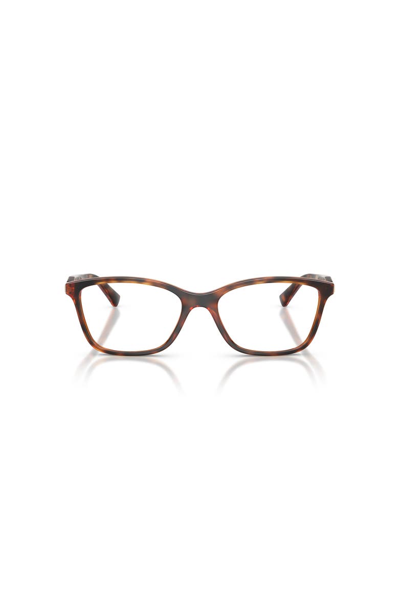 54mm Rectangle optical glasses, Alternate, color, Brown