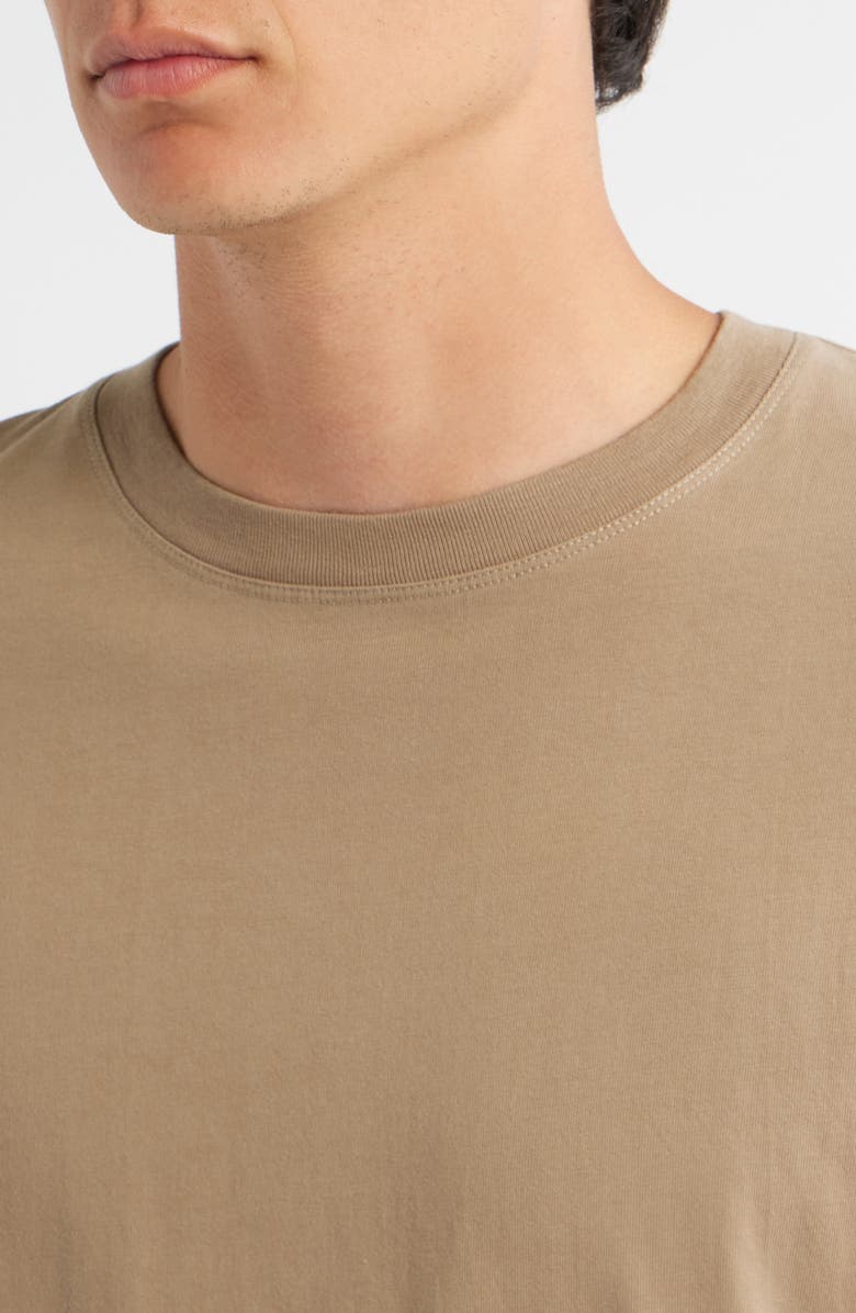 FRAME Logo Cotton T-Shirt, Alternate, color, Latte Brown