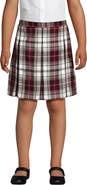 Lands' End School Uniform Girls Plaid Box Pleat Skirt Top of the Knee