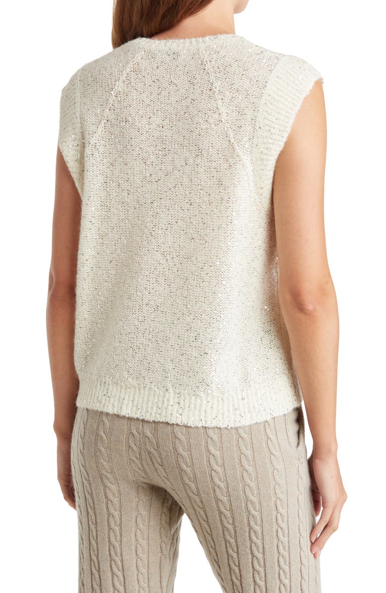ATM Anthony Thomas Melillo Sequin Sweater Vest, Alternate, color,