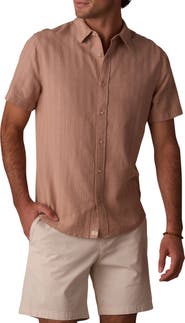 The Normal Brand Freshwater Everyday Short Sleeve Button-Up Shirt