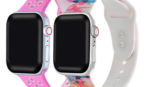 The Posh Tech Assorted 2-pack Silicone Apple Watch® Watchbands In Assorted