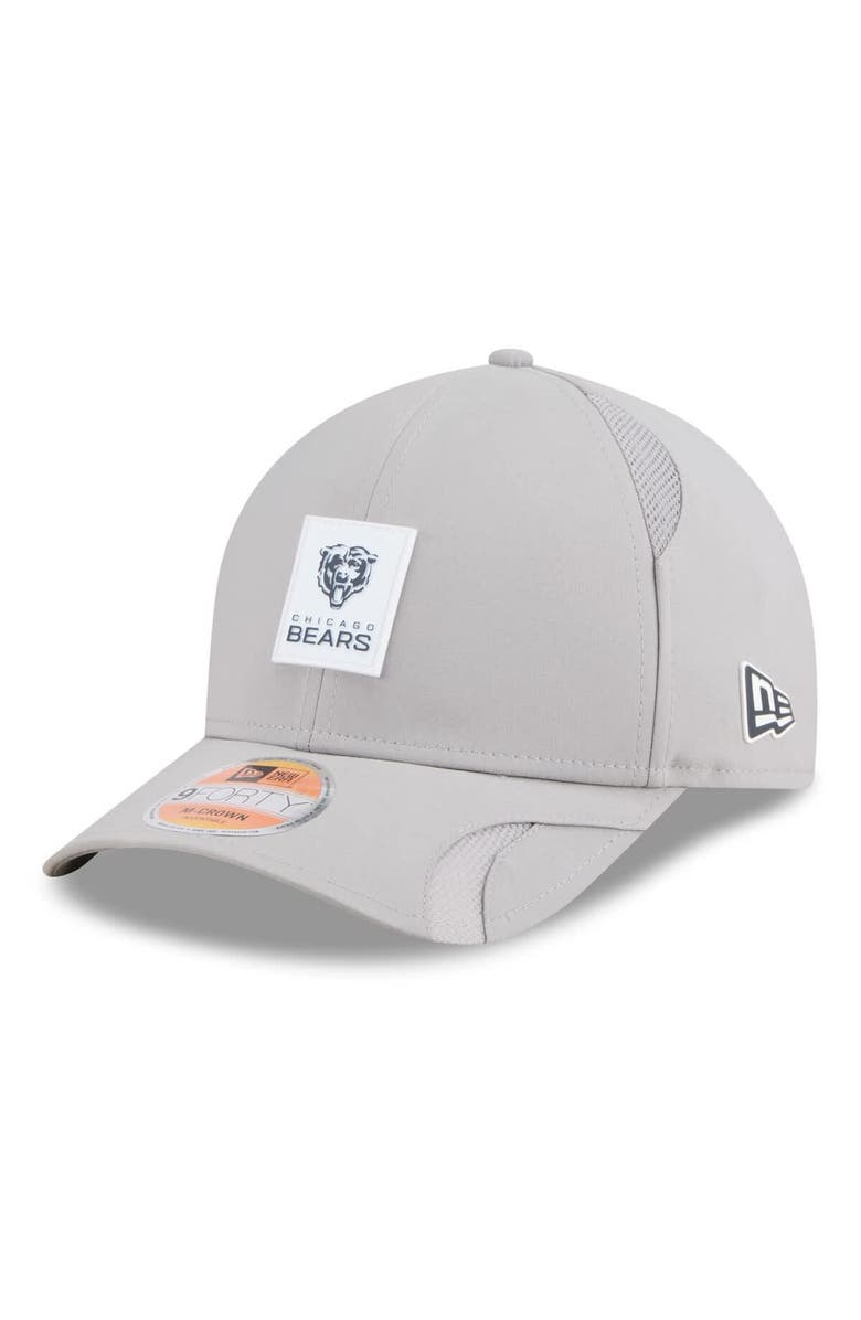 New Era Men's New Era Gray Chicago Bears 2025 Sideline M-Crown 9FORTY Adjustable Hat, Main, color, Gray