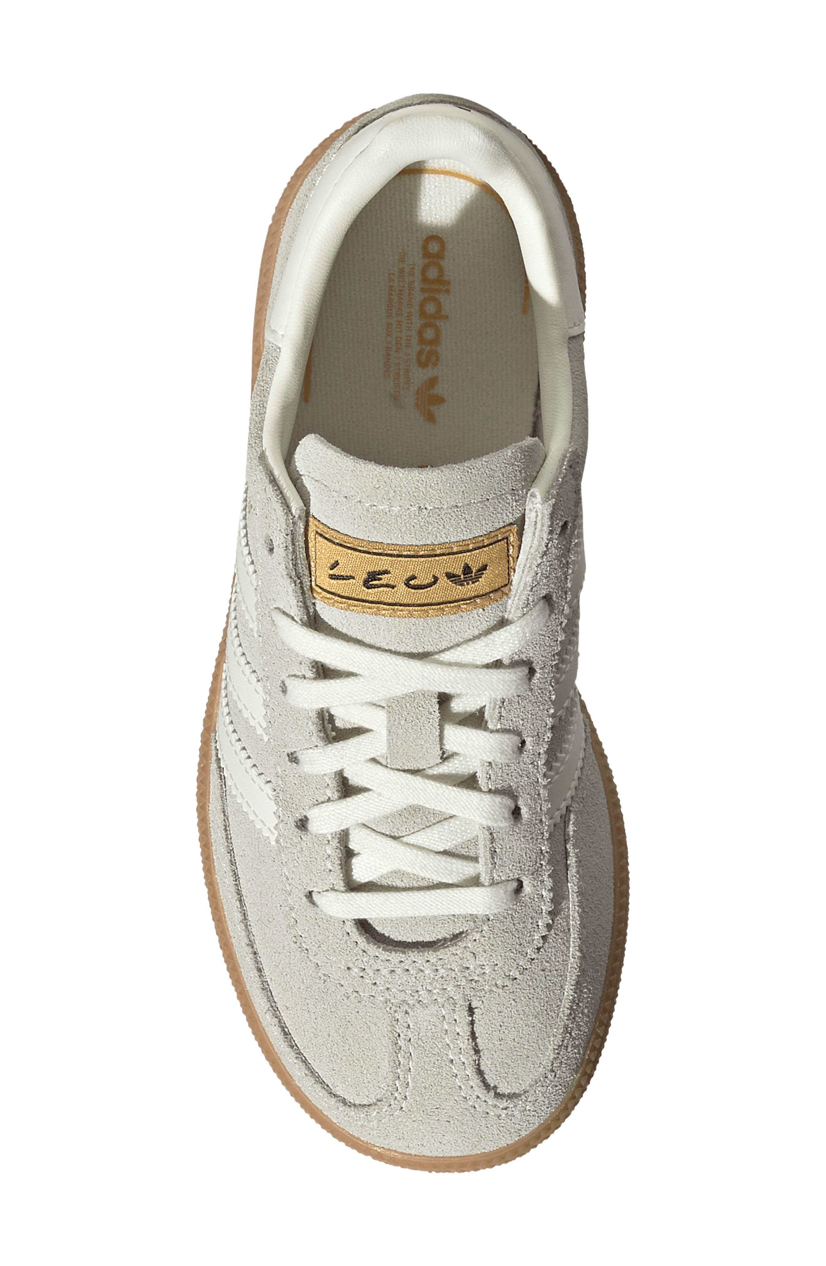 Kids' Samba Sneaker, Alternate, color, IVORY/ GOLD METALLIC