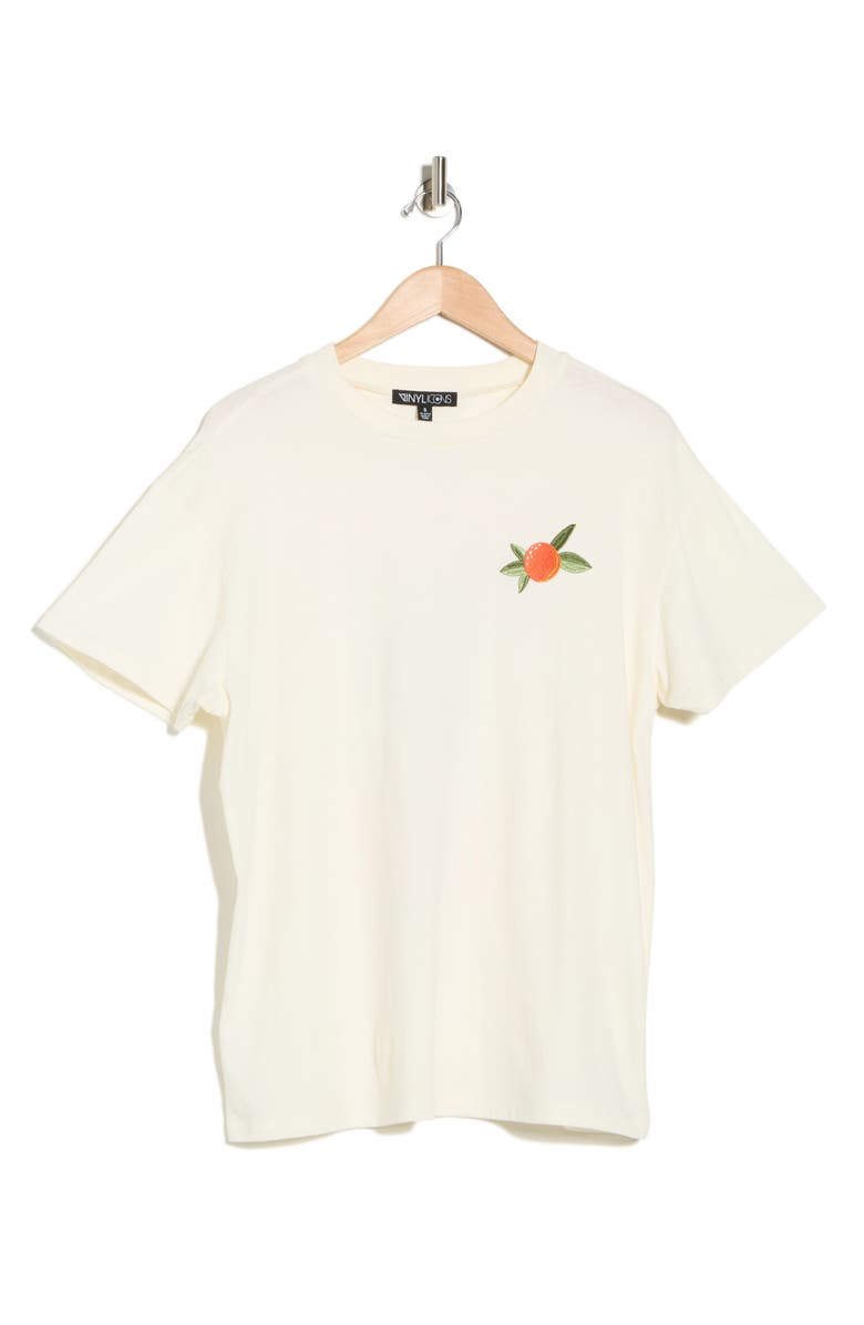 Vinyl Icons Sunkissed Orange T-Shirt, Alternate, color, Marshmallow