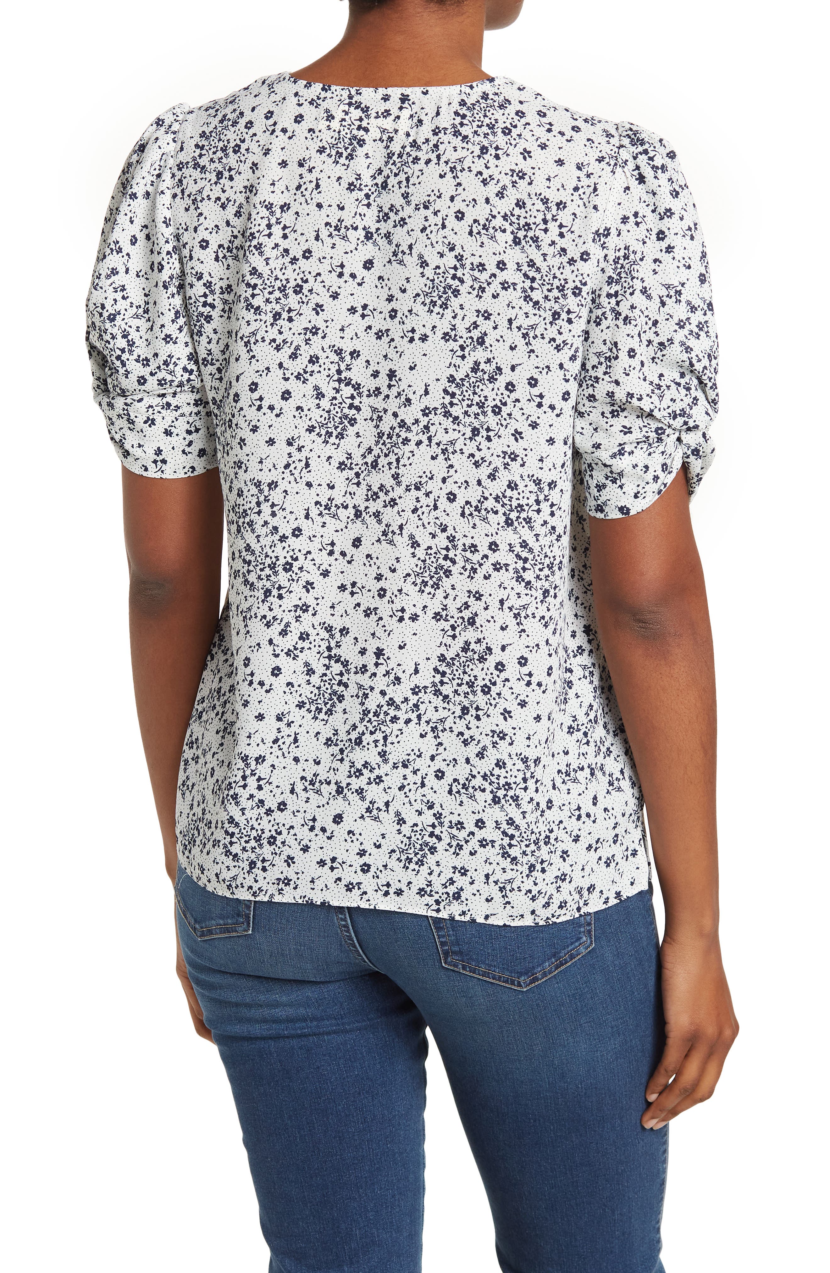 Everleigh Twisted Short Sleeve V-Neck Blouse (Women) | Nordstromrack