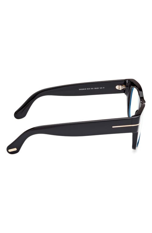 Tom Ford 52mm Round Blue Light Blocking Optical Glasses