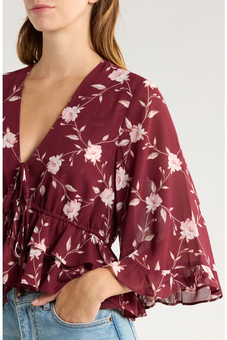 Free Spirit Top, Alternate, color, BURGUNDY LATTICE