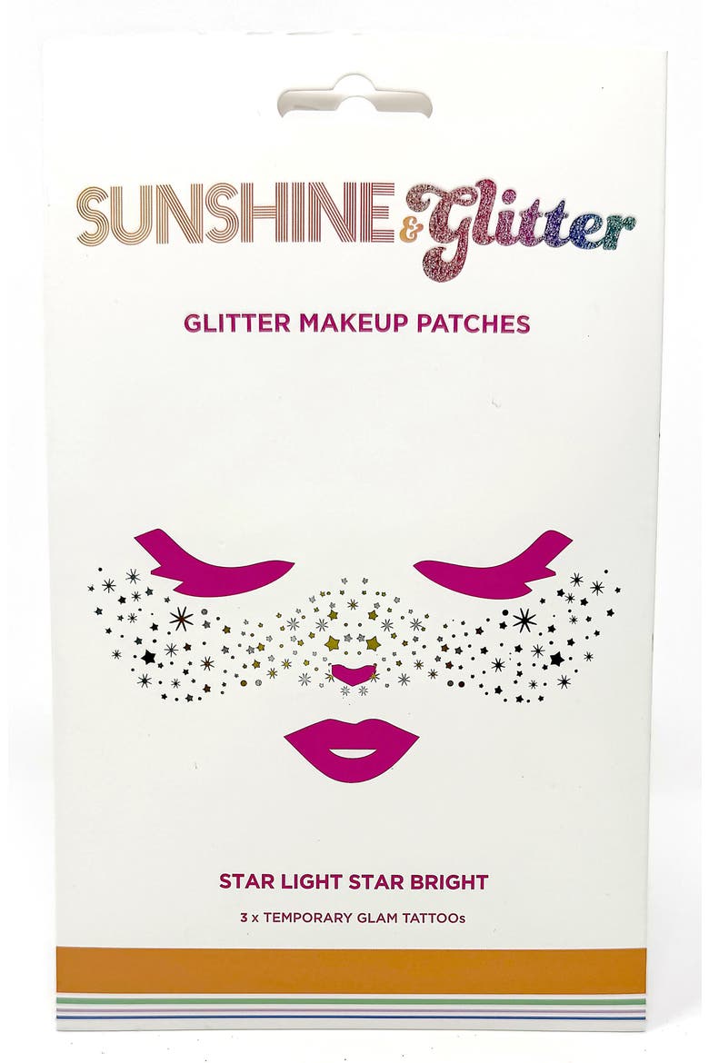 Kids' Star Light Star Bright Temporary Tattoos, Alternate, color, GOLD