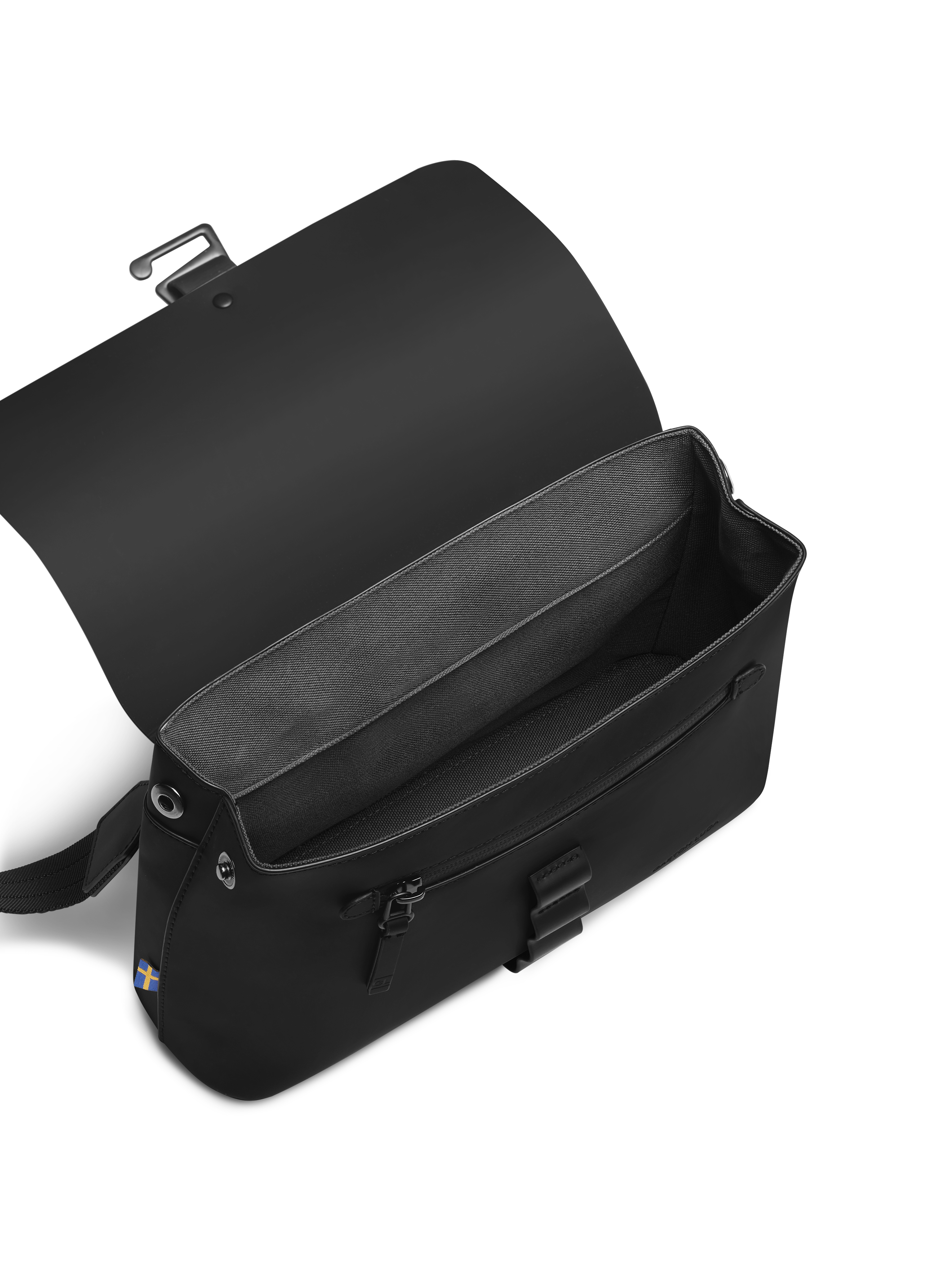 Gaston Luga Spläsh Crossbody Medium, Alternate, color, Black