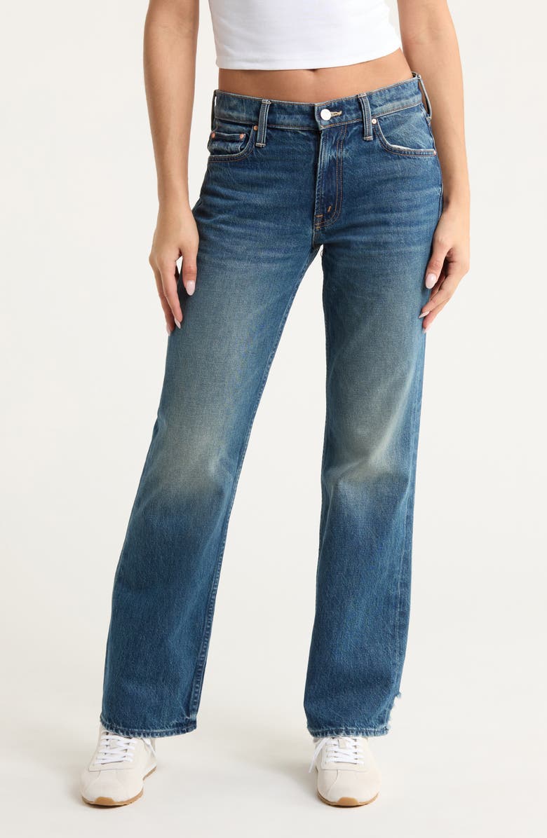 MOTHER Lil' Reifler Relaxed Straight Leg Jeans, Main, color, After Midnight