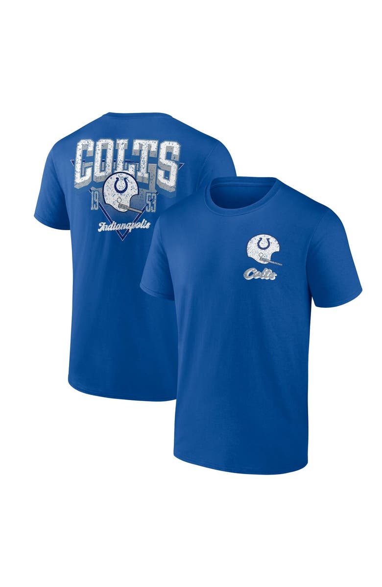 FANATICS Men's Fanatics Royal Indianapolis Colts Never Over T-Shirt, Alternate, color, Royal