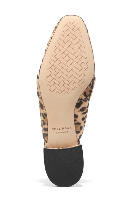 Cole Haan Pasha Embossed Mule In Leopard Print Suede