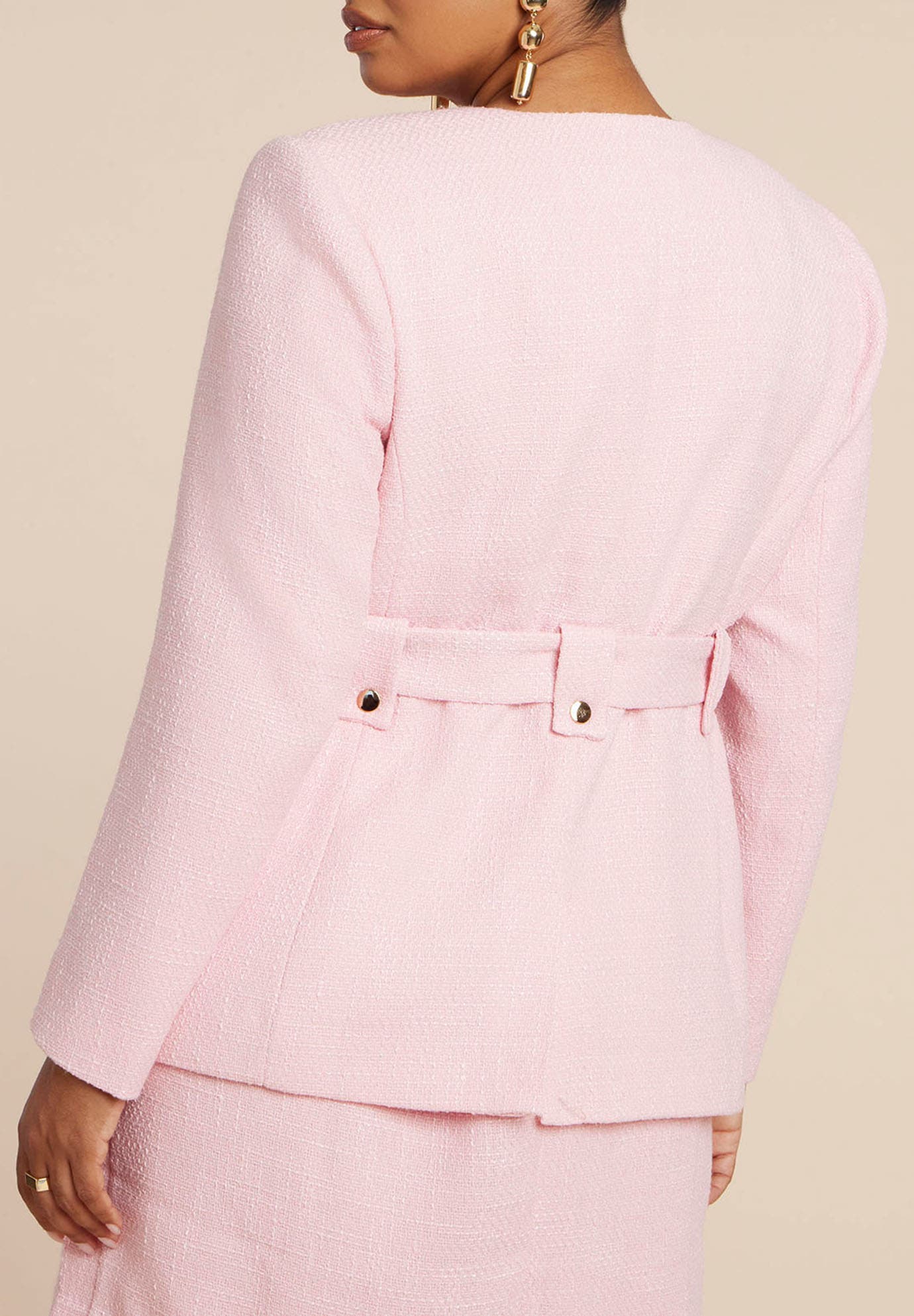 Belted Tweed Jacket - image 2