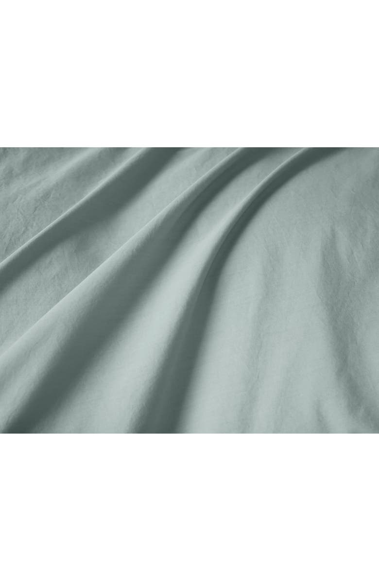 Coyuchi Refined Organic Cotton Percale Duvet Cover, Alternate, color, Dew