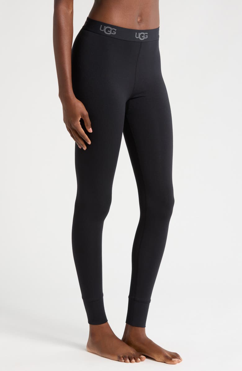 UGG<sup>®</sup> Paloma High Waist Lounge Leggings II, Alternate, color, Black