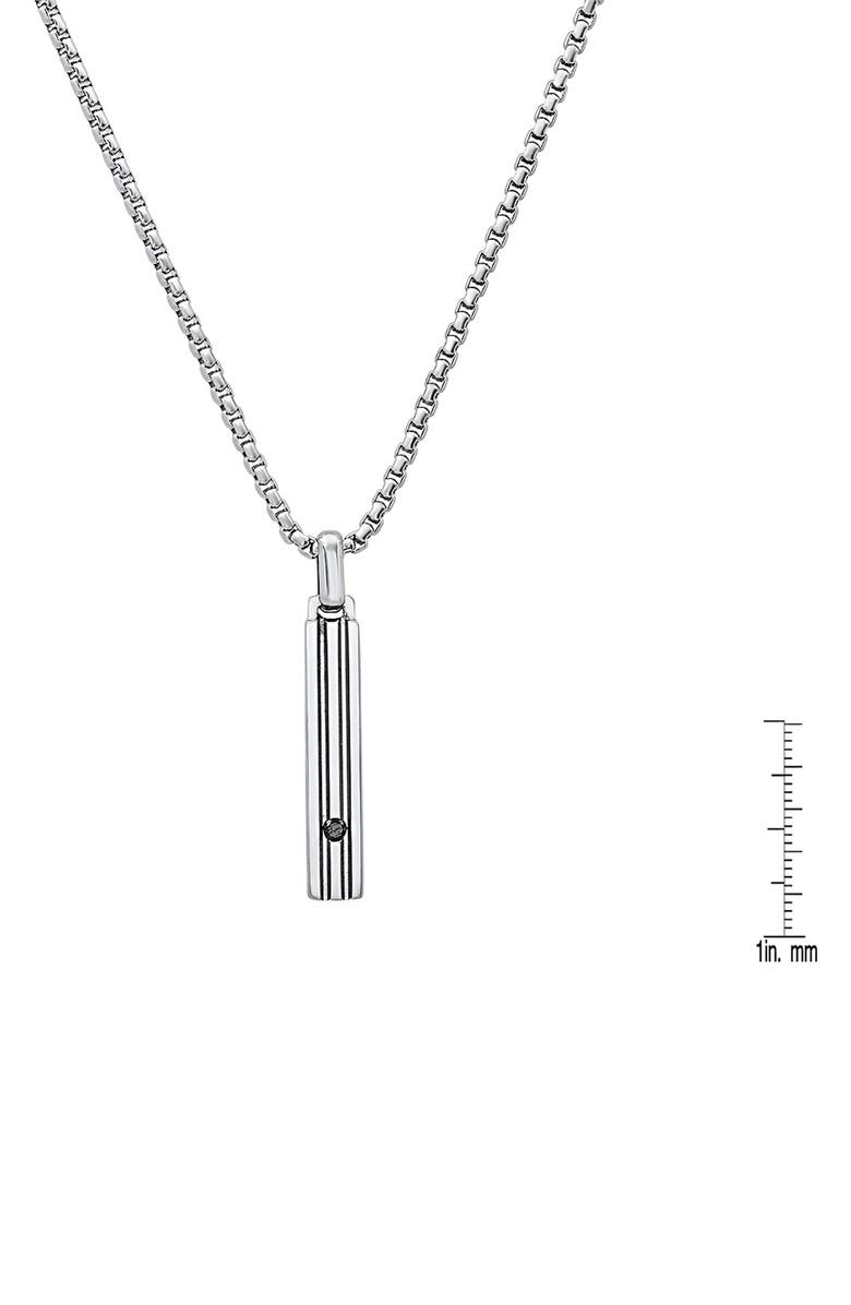 HMY JEWELRY Stainless Steel Rod Pendant Necklace, Alternate, color,