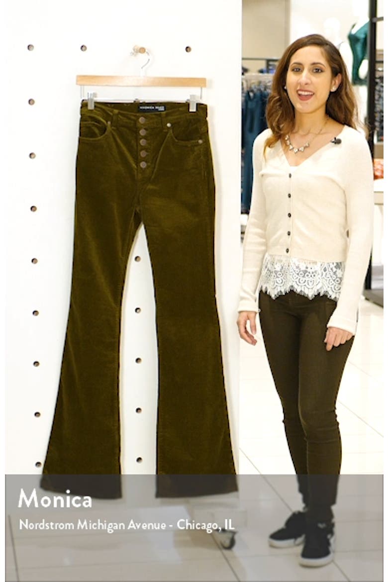 Beverly High Waist Corduroy Flare Pants video