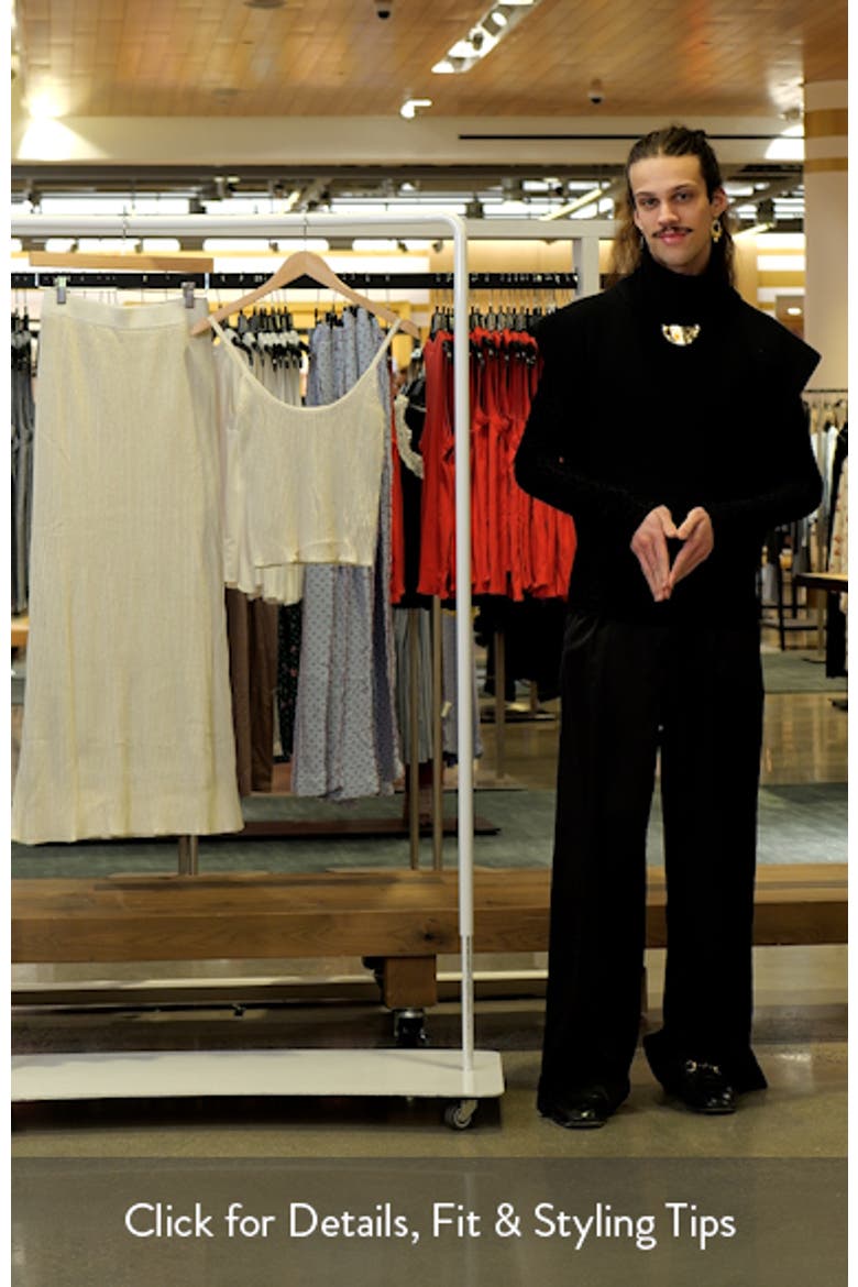 Serena Metallic Rib Knit Camisole & Skirt Set video