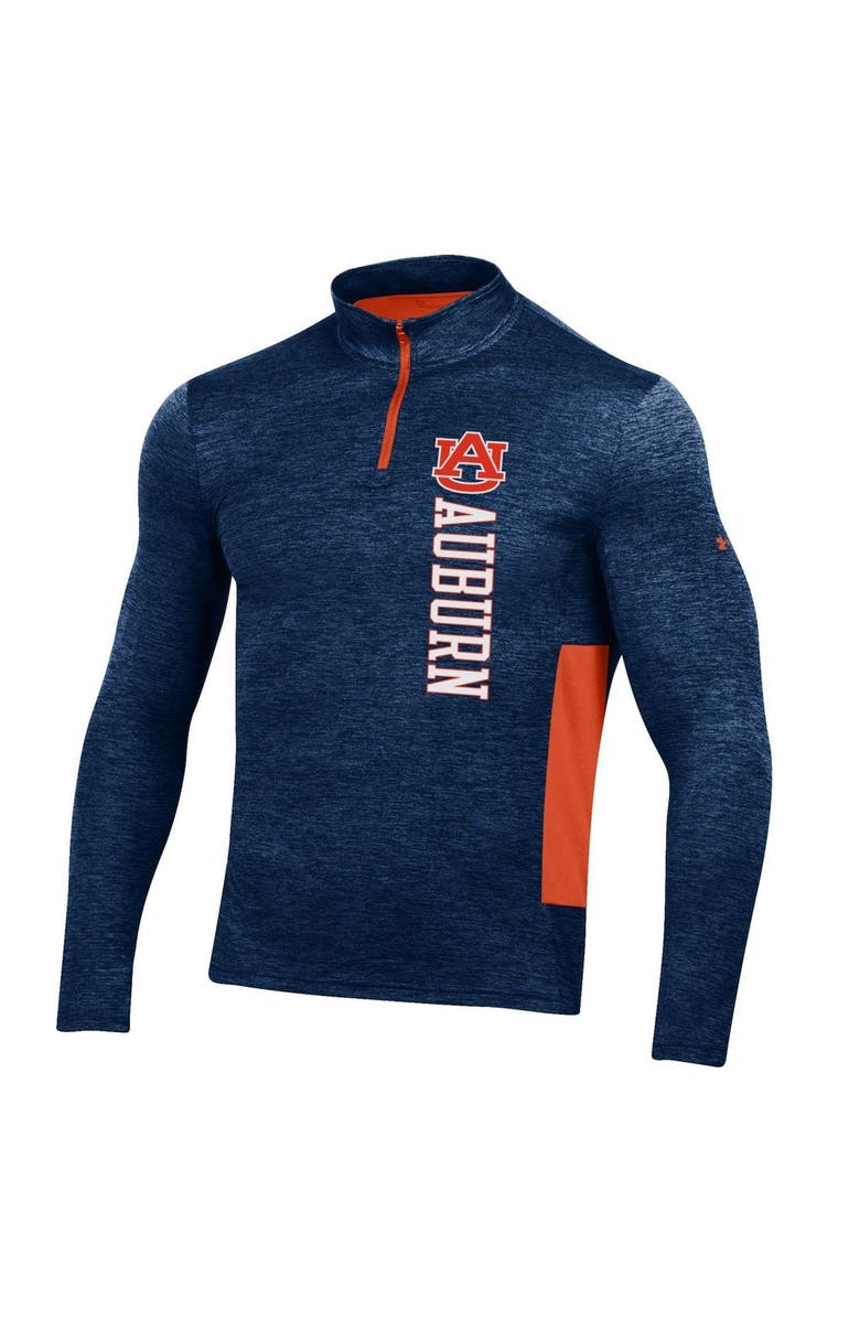 Under Armour Men's Under Armour Navy Auburn Tigers Gameday Twist Quarter-Zip Top, Alternate, color, Navy
