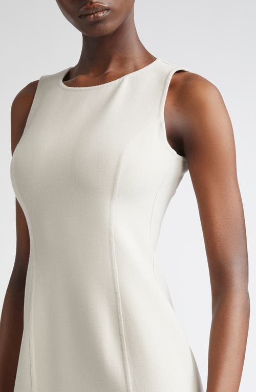 Michael Kors Collection Double Face Stretch Crepe Sheath Dress In White