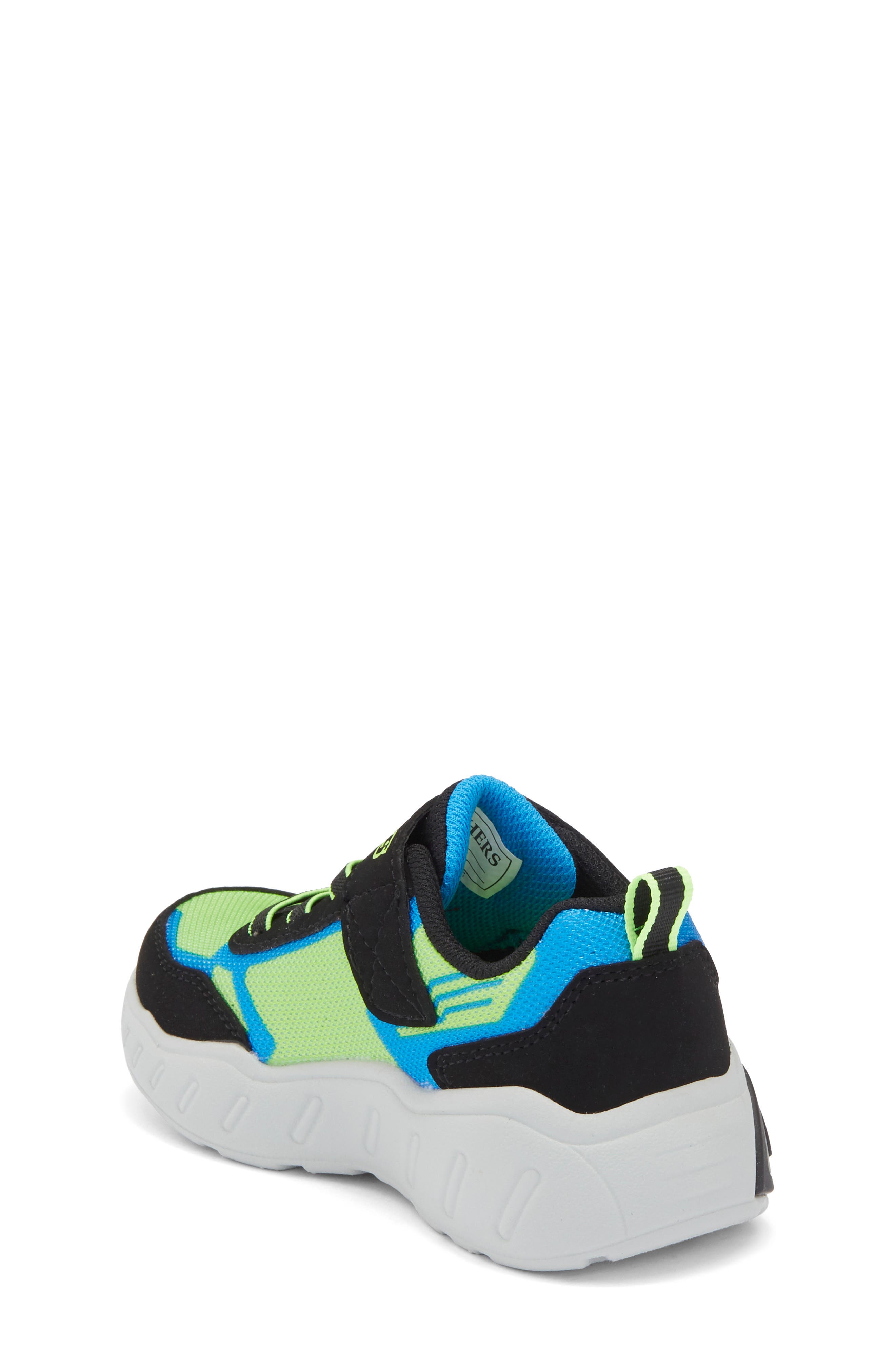 SKECHERS Kids' Play Scene Light Up Machine Washable Sneaker, Alternate, color, Lime/ Black