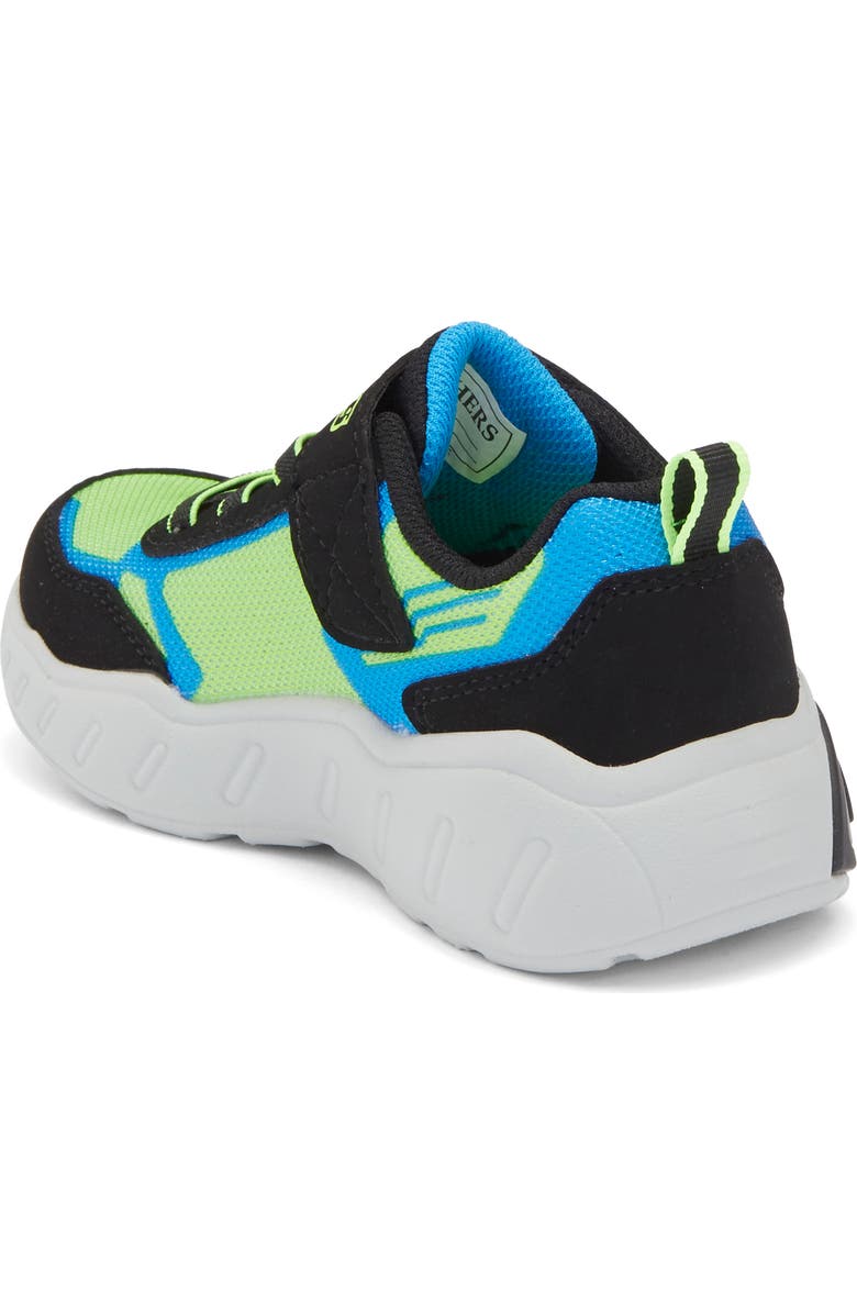 SKECHERS Kids' Play Scene Light Up Machine Washable Sneaker, Alternate, color, Lime/ Black