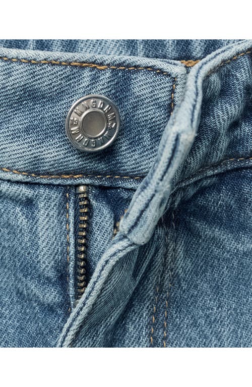 Mango Fiona Mid Rise Flare Jeans In Blue