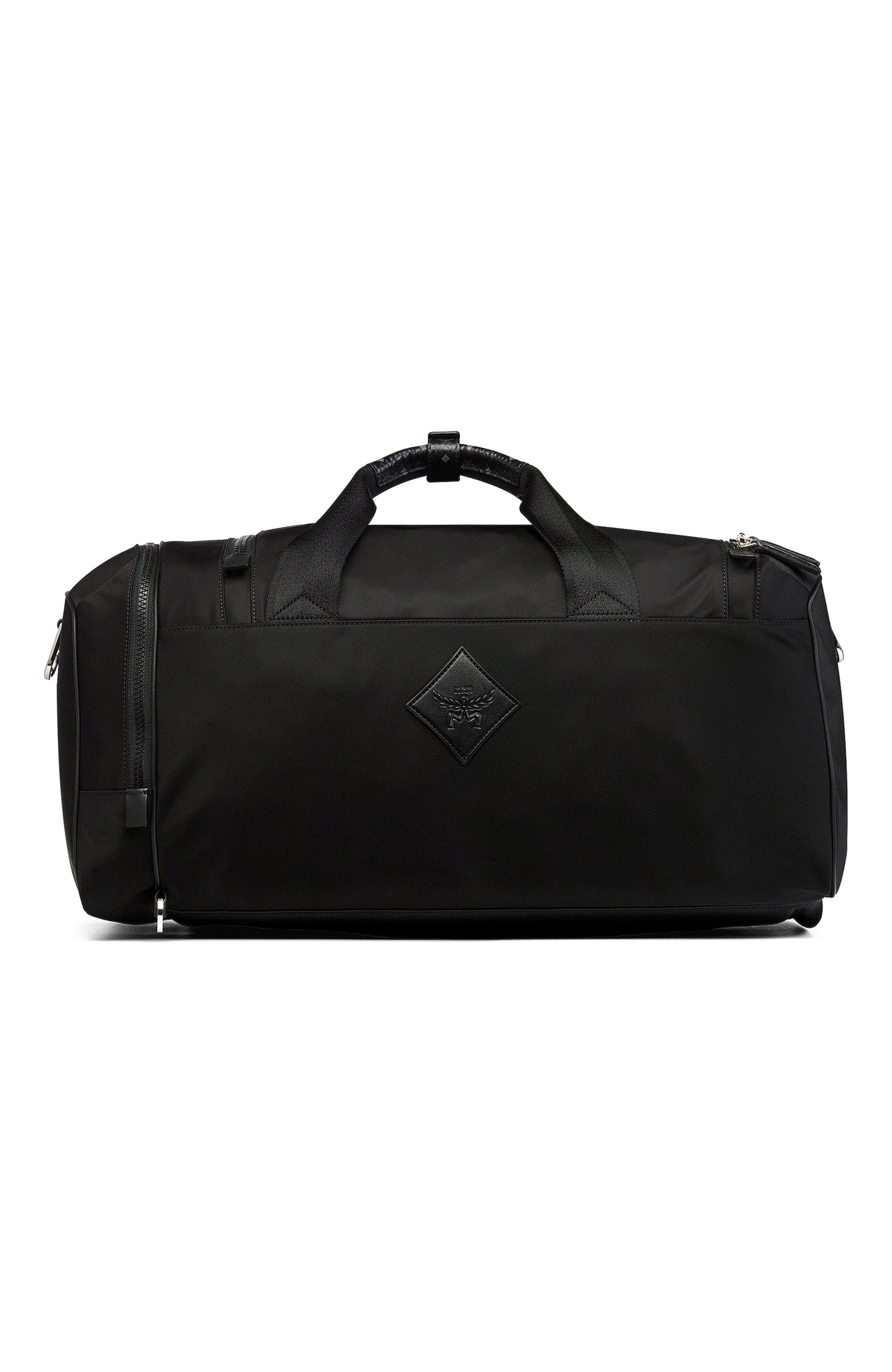 MCM Ottomar Weekender Backpack in ECONYL<sup>®</sup> and Leather, Alternate, color, 