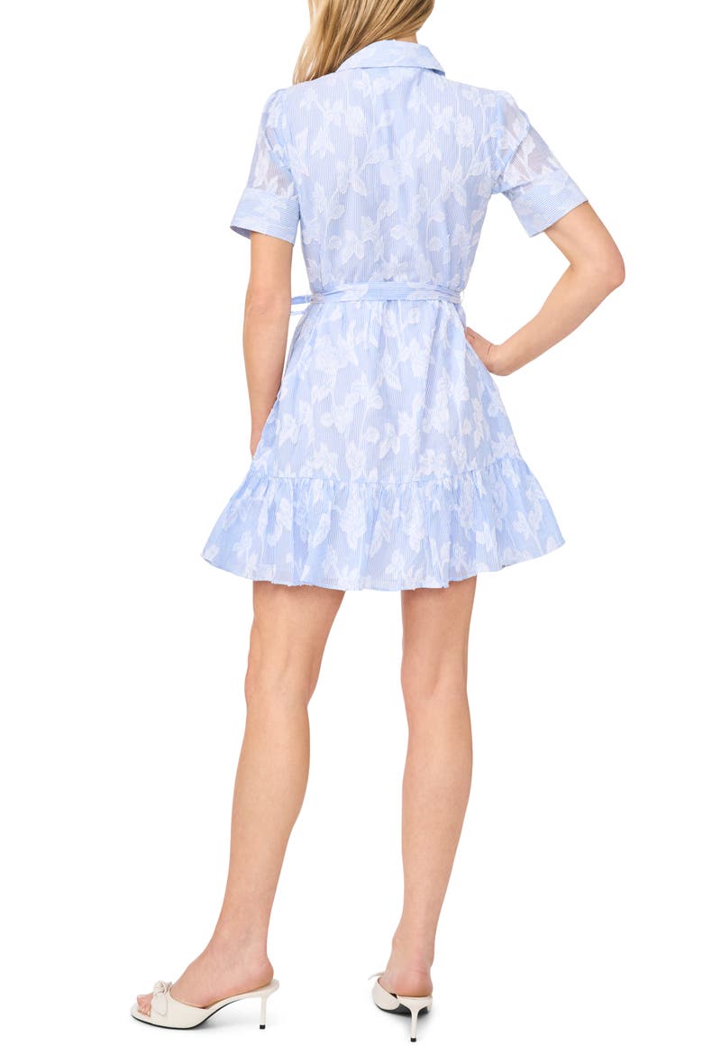 Tie Waist Shirtdress, Alternate, color, BLUE/ ULTRA WHITE