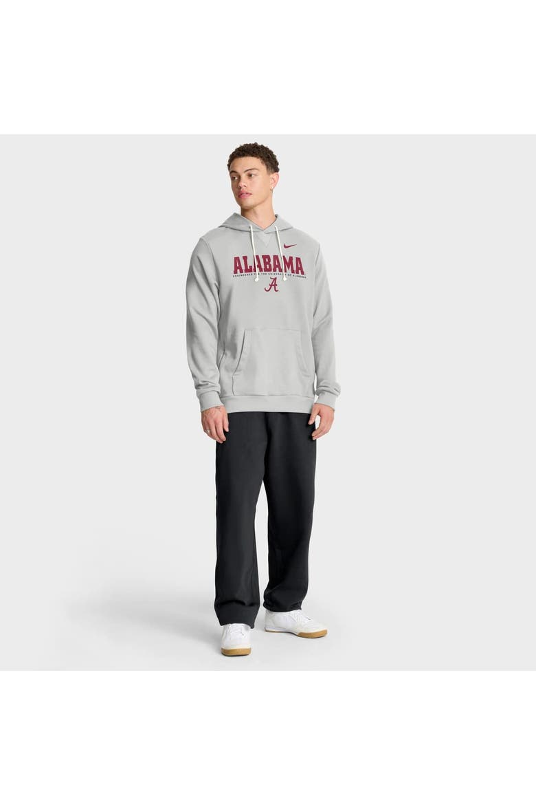 Men's Nike Gray Alabama Crimson Tide 2025 Sideline Standard Issue Dri-FIT Hoodie, Alternate, color, Gray