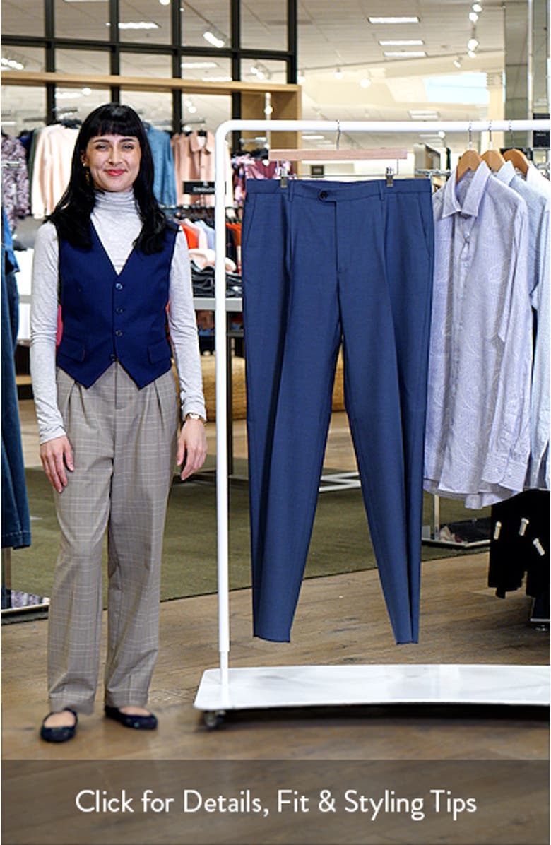 Roma Single Pleat Wool Pants, sales video thumbnail