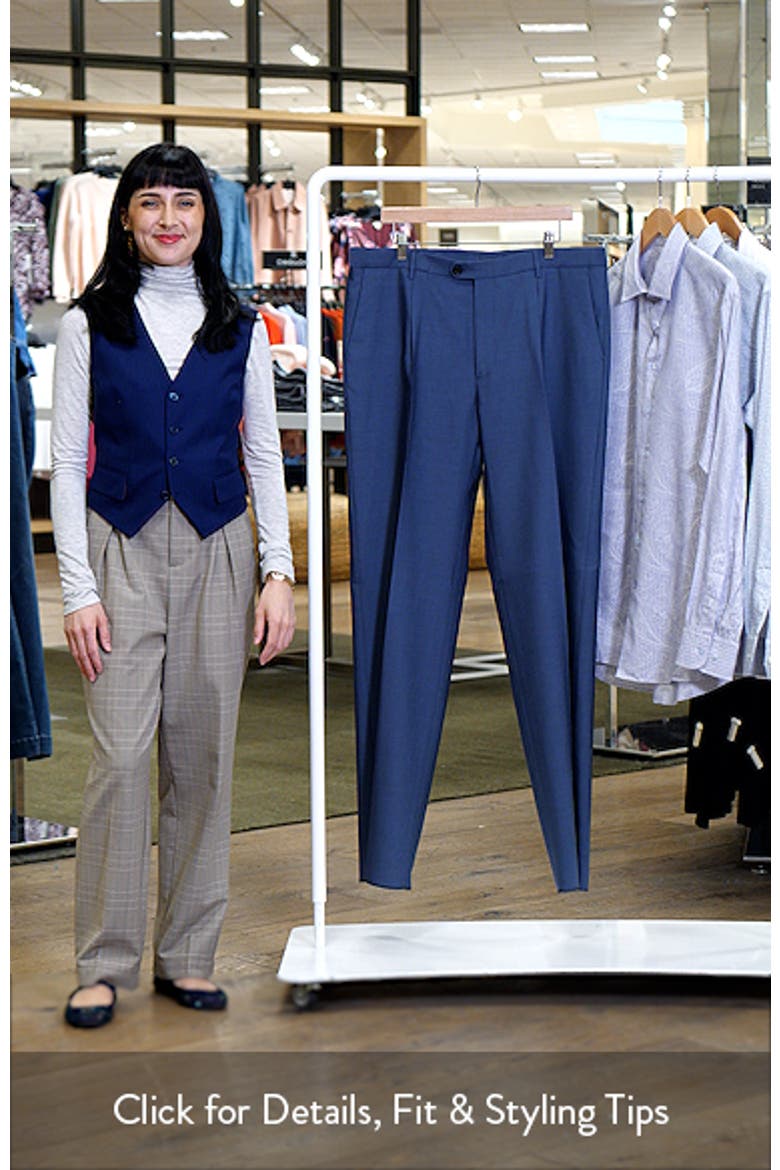 Roma Single Pleat Wool Pants video